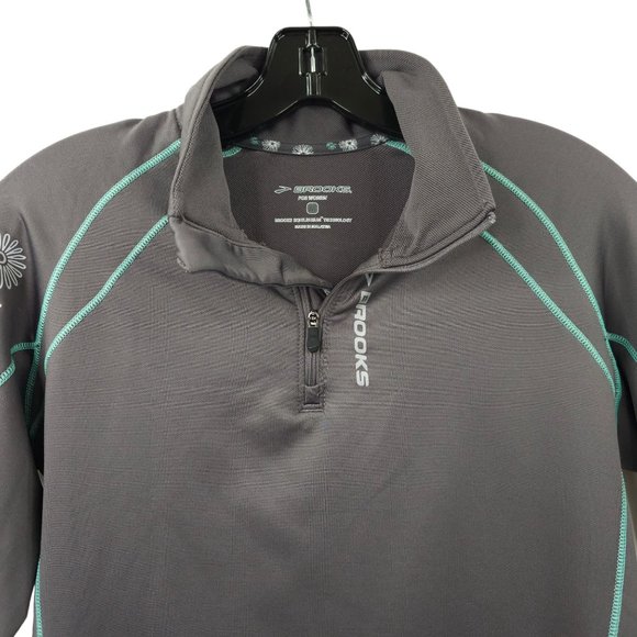 Brooks Performance Activewear 1/4 Zip Pullover Womens M Equilibrium Technology - Picture 11 of 16